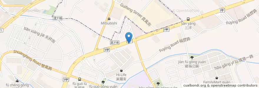 Mapa de ubicacion de 通霄達旦 en Тайвань, Новый Тайбэй, 新莊區.