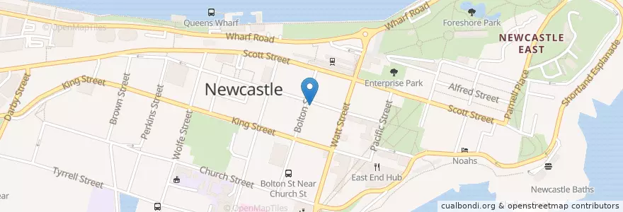 Mapa de ubicacion de The Residency en Australie, Nouvelle Galles Du Sud, Newcastle-Maitland.