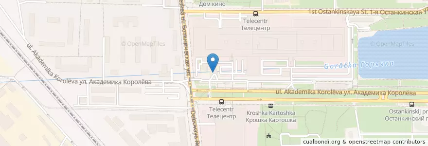 Mapa de ubicacion de Роснефть en روسيا, Центральный Федеральный Округ, Москва, Северо-Восточный Административный Округ.