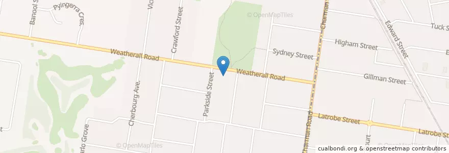 Mapa de ubicacion de Dentist en استرالیا, Victoria, City Of Kingston.
