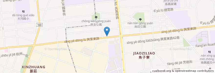 Mapa de ubicacion de 興加臭豆腐 en Taiwan, 臺灣省, 嘉義市, 嘉義縣, 東區.