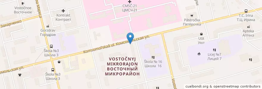 Mapa de ubicacion de 144009 en 러시아, Центральный Федеральный Округ, Московская Область, Городской Округ Электросталь.