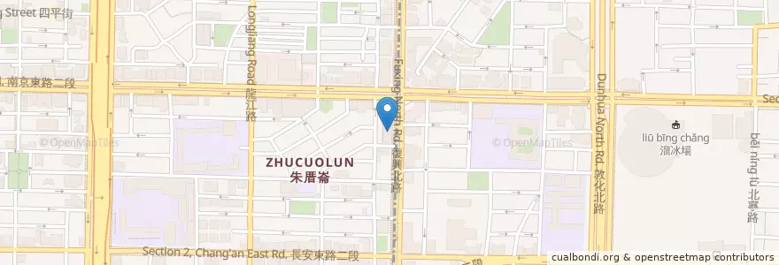 Mapa de ubicacion de Coffee.Z en تایوان, 新北市, تایپه, 松山區.