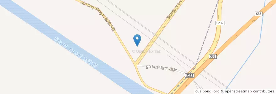 Mapa de ubicacion de 戚墅堰公交中心站 en China, 常州市, 武进区 (Wujin).