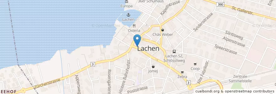 Mapa de ubicacion de Dom-Rep Bistro-Bar en Svizzera, Svitto, March, Lachen.