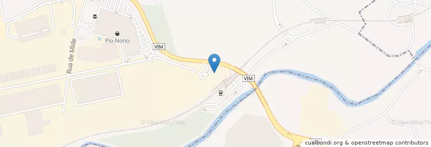 Mapa de ubicacion de Estação Lordelo Norte en ポルトガル, ノルテ, Área Metropolitana Do Porto, Porto, Santo Tirso, Vila Nova Do Campo.