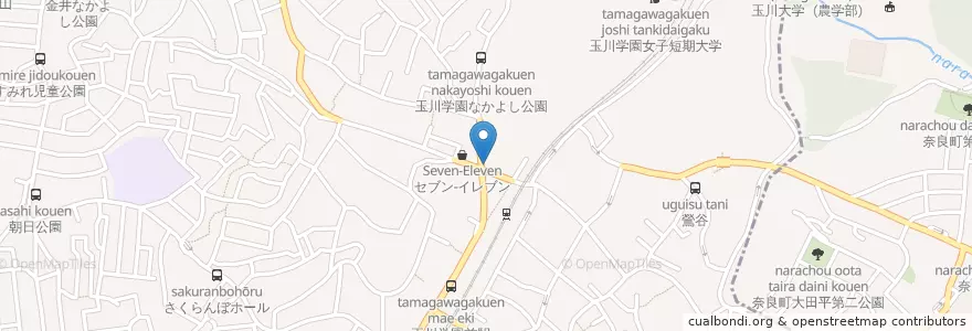 Mapa de ubicacion de 玉川学園駐在所 en Japan, 東京都, 町田市.