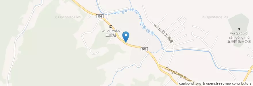 Mapa de ubicacion de 陸光國宅 en Taiwan, Neu-Taipeh, Wugu.