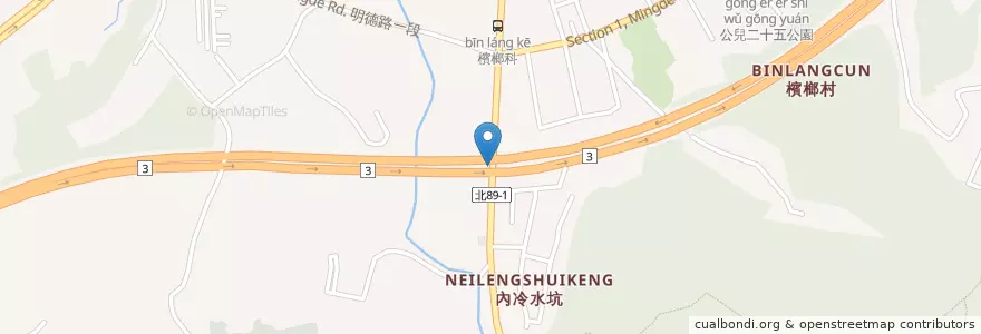 Mapa de ubicacion de 清和里(青雲路) en 台湾, 新北市, 土城区.
