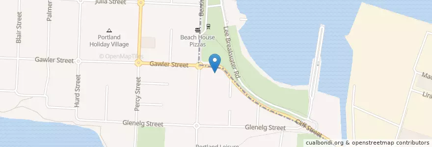 Mapa de ubicacion de Watch House Lounge Bar en Australie, Victoria.