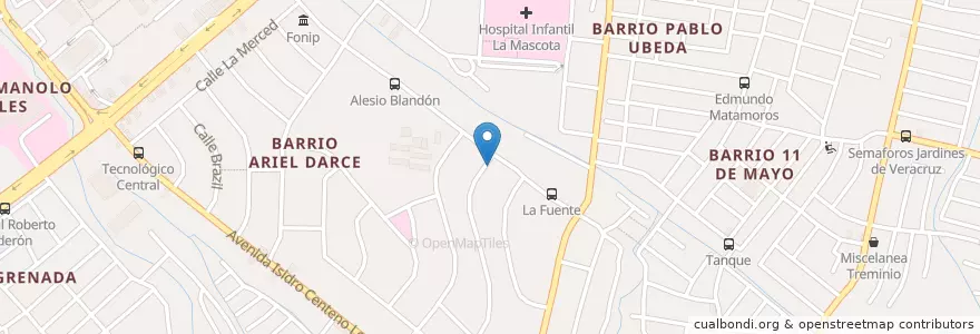 Mapa de ubicacion de Salón del Reino - Testigos de Jehová en Никарагуа, Departamento De Managua, Managua (Municipio).