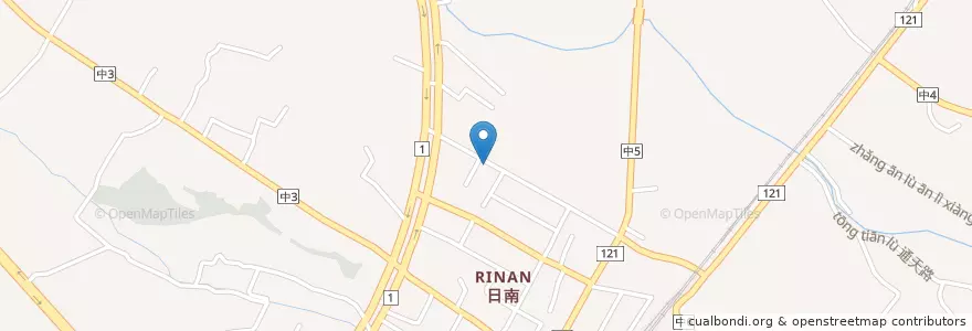 Mapa de ubicacion de 孟春兒童遊樂場 en تايوان, تاي شانغ, 大甲區.
