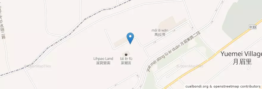 Mapa de ubicacion de LihPao Land en Taiwan, Taichung, Houli District.