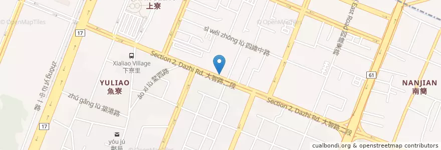 Mapa de ubicacion de 大智路停車場 en تايوان, تاي شانغ, 梧棲區.