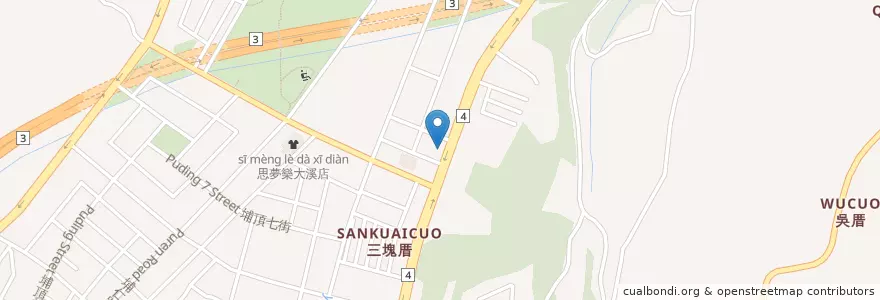 Mapa de ubicacion de 十大觀光小城公園 en 臺灣, 桃園市, 大溪區.