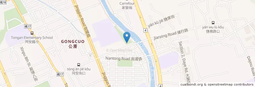 Mapa de ubicacion de Taoyuan District Naiping Sports Center en Taiwan, Taoyuan, Taoyuan District.