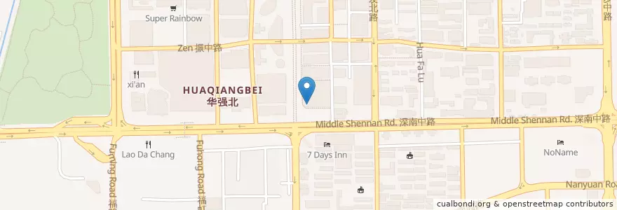 Mapa de ubicacion de 中国建设银行 en Китай, Гуандун, Шэньчжэнь, 福田区.
