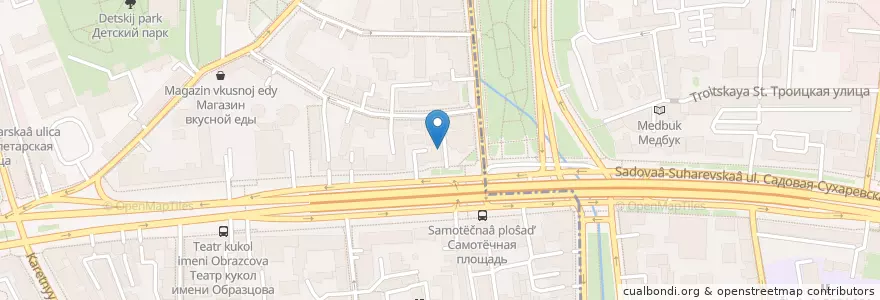 Mapa de ubicacion de Илиадис en Rusland, Centraal Federaal District, Moskou, Центральный Административный Округ, Тверской Район.