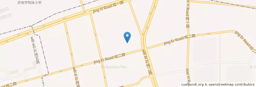 Mapa de ubicacion de 济南市市政府旧址 en چین, شاندونگ, 济南市, 天桥区, 市中区, 大观园街道.