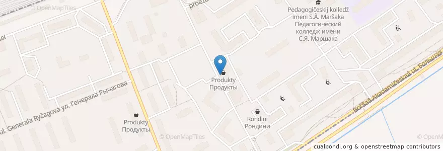 Mapa de ubicacion de Сбербанк en 러시아, Центральный Федеральный Округ, Москва, Северный Административный Округ, Район Коптево.