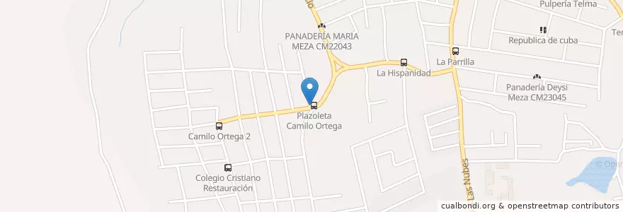 Mapa de ubicacion de Pizza Miriam's en Nikaragua, Departamento De Managua, Managua (Municipio).