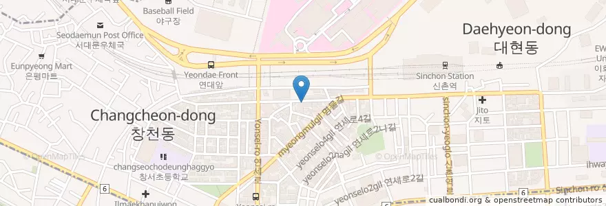 Mapa de ubicacion de 시파 픕 en Corée Du Sud, Séoul, 마포구.