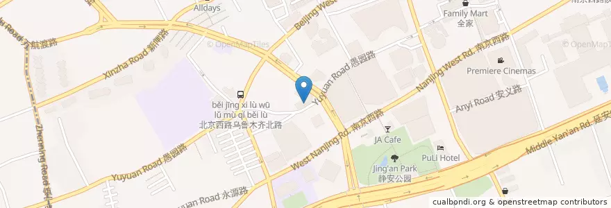 Mapa de ubicacion de L's Book Cafe Wine en China, Shanghái.