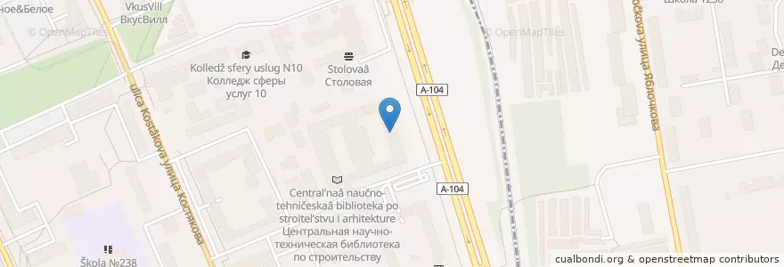 Mapa de ubicacion de 1С:Учебный центр №1 en Russia, Central Federal District, Moscow, Northern Administrative Okrug, Timiryazevsky District.