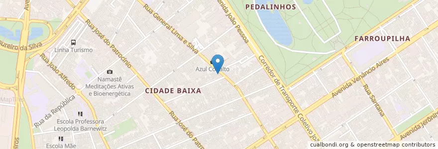 Mapa de ubicacion de Charlie Pub | Drinks & CoffeShop en Brésil, Région Sud, Rio Grande Do Sul, Région Métropolitaine De Porto Alegre, Região Geográfica Intermediária De Porto Alegre, Região Geográfica Imediata De Porto Alegre, Porto Alegre.