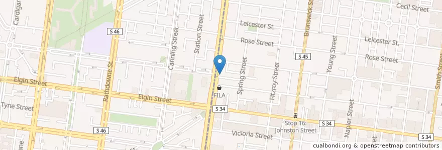 Mapa de ubicacion de Fagito Cafe en أستراليا, ولاية فيكتوريا.