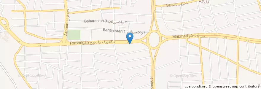 Mapa de ubicacion de بانک سامان en Iran, Buschehr, شهرستان بوشهر, بخش مرکزی شهرستان بوشهر, دهستان حومه بوشهر, بوشهر.