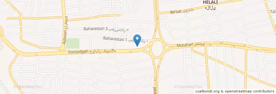 Mapa de ubicacion de بانک کارآفرین en Iran, استان بوشهر, شهرستان بوشهر, بخش مرکزی شهرستان بوشهر, دهستان حومه بوشهر, بوشهر.