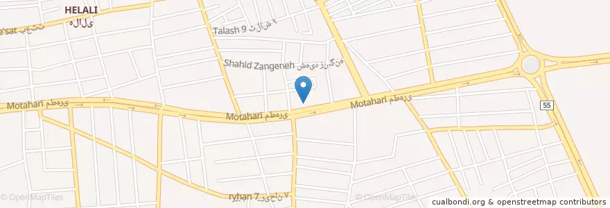 Mapa de ubicacion de بانک رفاه en Iran, Buschehr, شهرستان بوشهر, بخش مرکزی شهرستان بوشهر, دهستان حومه بوشهر, بوشهر.