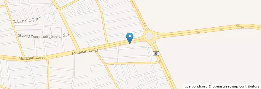 Mapa de ubicacion de بانک ملی ایران en Iran, Bouchehr, شهرستان بوشهر, بخش مرکزی شهرستان بوشهر, دهستان حومه بوشهر, بوشهر.