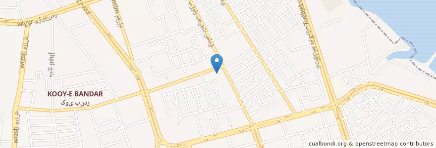 Mapa de ubicacion de درمانگاه غدیر en ایران, استان بوشهر, شهرستان بوشهر, بخش مرکزی شهرستان بوشهر, دهستان حومه بوشهر, بوشهر.