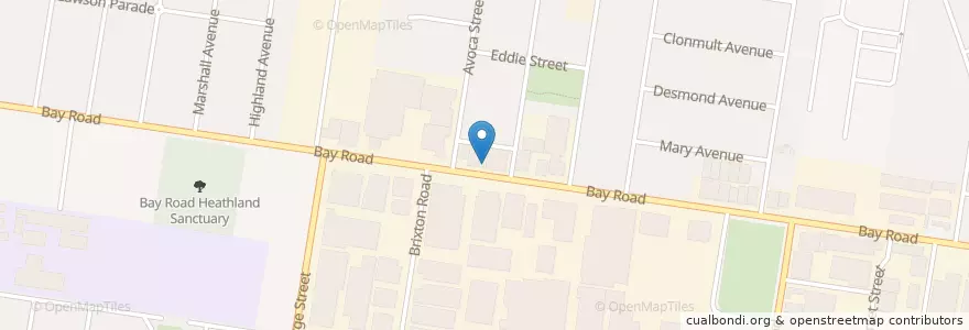 Mapa de ubicacion de Casa Lee en Australie, Victoria, City Of Bayside.