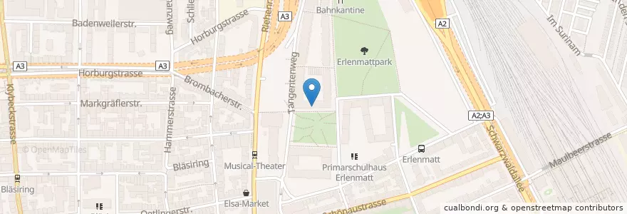 Mapa de ubicacion de Magical Cafe en Suíça, Basel-Stadt, Basileia.