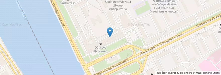 Mapa de ubicacion de Сбербанк en 俄罗斯/俄羅斯, Северо-Западный Федеральный Округ, 列宁格勒州, Санкт-Петербург, Невский Район.