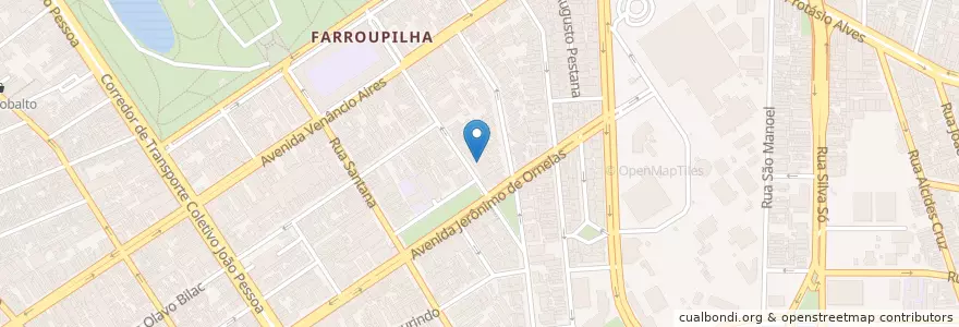 Mapa de ubicacion de Carrossel Escola Infantil en ブラジル, 南部地域, リオグランデ・ド・スル, Região Metropolitana De Porto Alegre, Região Geográfica Intermediária De Porto Alegre, Região Geográfica Imediata De Porto Alegre, ポルト・アレグレ.
