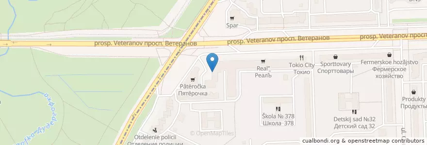 Mapa de ubicacion de Сбербанк en Russia, Северо-Западный Федеральный Округ, Oblast' Di Leningrado, San Pietroburgo, Красносельский Район, Округ Ульянка.