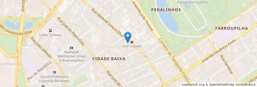 Mapa de ubicacion de Banrisul en Brasilien, Süden, Rio Grande Do Sul, Região Metropolitana De Porto Alegre, Região Geográfica Intermediária De Porto Alegre, Região Geográfica Imediata De Porto Alegre, Porto Alegre.