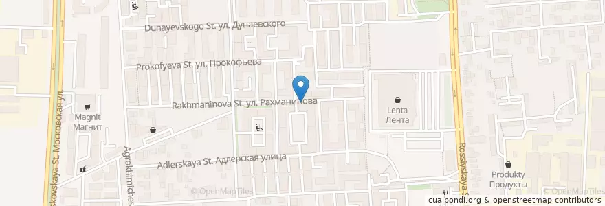 Mapa de ubicacion de Кристалл en Russia, South Federal District, Krasnodar Krai, Krasnodar Municipality.