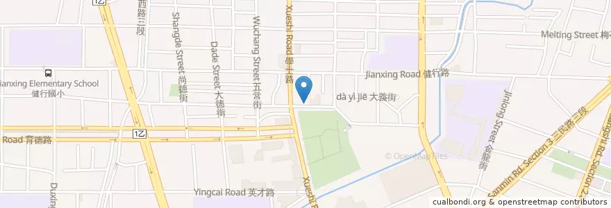 Mapa de ubicacion de 紅辣椒魷魚羹 en 台湾, 台中市, 北区.