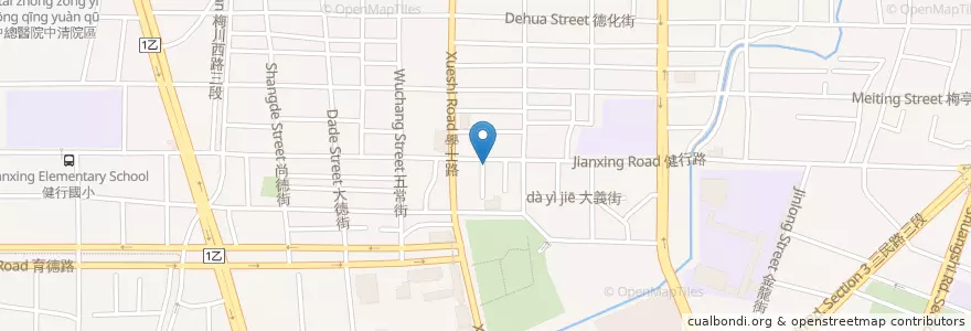 Mapa de ubicacion de 美味佳手工湯包館 en 臺灣, 臺中市, 北區.