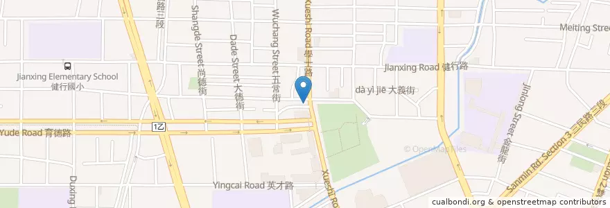 Mapa de ubicacion de 六福自助餐 en 台湾, 台中市, 北区.