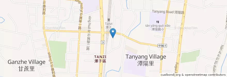Mapa de ubicacion de G-pasta en 臺灣, 臺中市, 潭子區.