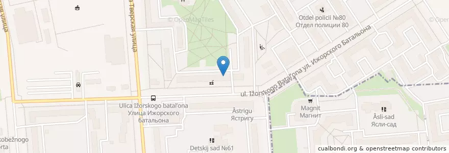 Mapa de ubicacion de Сбербанк en Rusia, Северо-Западный Федеральный Округ, Óblast De Leningrado, San Petersburgo, Колпинский Район, Колпино.