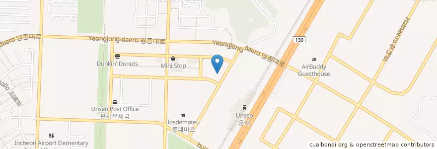 Mapa de ubicacion de Starbucks en 대한민국, 인천, 중구, 운서동.