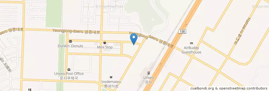 Mapa de ubicacion de Dessert 39 en 大韓民国, 仁川広域市, 中区, 운서동.