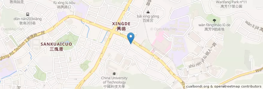Mapa de ubicacion de 李家家鄉滷味 en 臺灣, 新北市, 臺北市, 文山區.
